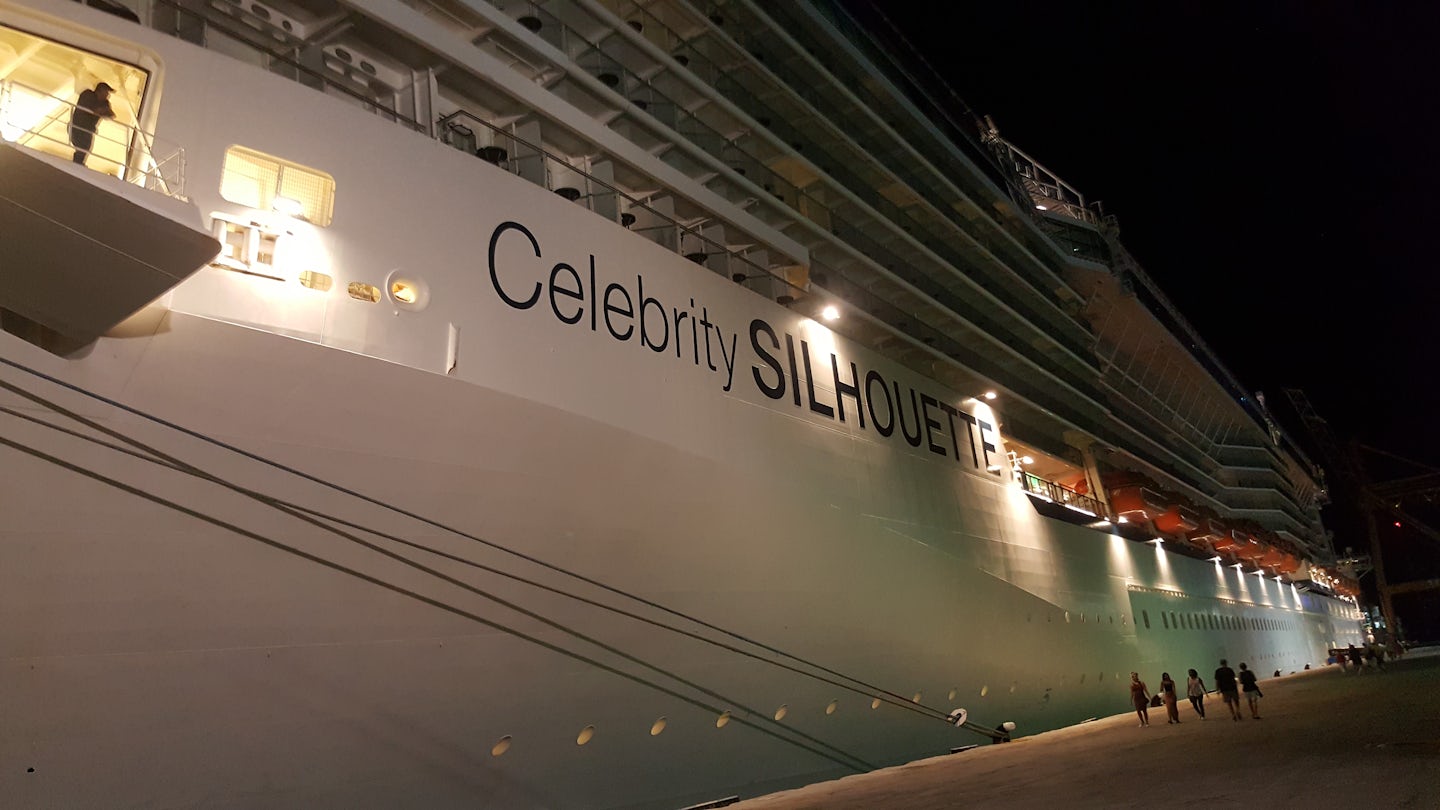 Celebrity Silhouette in port at Barbados