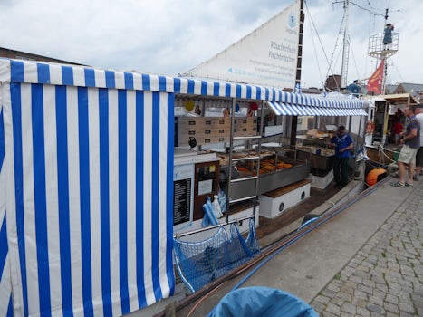 Market at Wismar Port