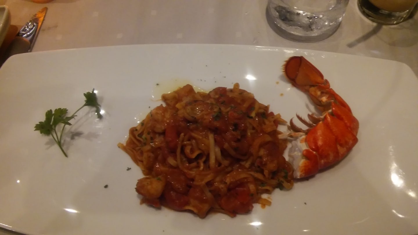 Galaxy's lobster pasta