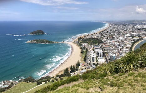 View from top of Mt Maunganui