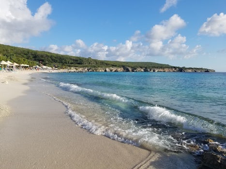 La Playa Porto Mari - Curacao.  Little private beach with lots of coral.  G