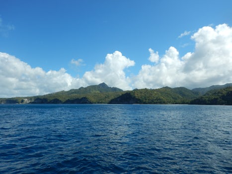 St. Lucia, on the catamaran excursion