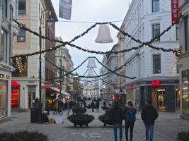 Christmas Street Decorations Oslo Norway