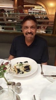 Dinner in Symphony Restaurant, Royal Princess (mussels)