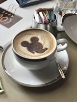 Magical Disney cappucino, at the Cove Cafe.