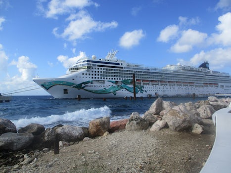 The Jade as seen from the port of Curacao