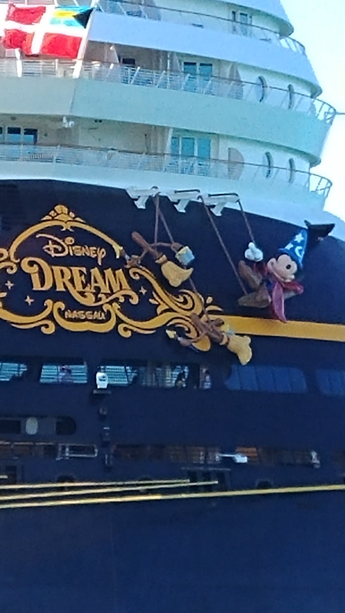 Back of Dream on Castaway Cay