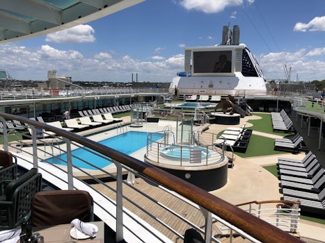 Lido deck main pool area
