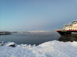 Kirkenes (approximately minus 20 degrees Celsius)