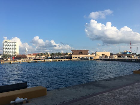 A view of the port in Cozumel.