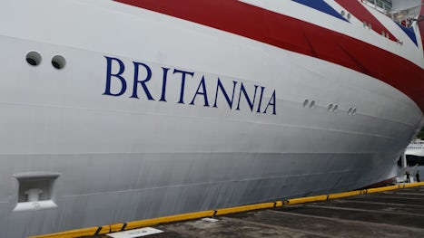 Britannia docked