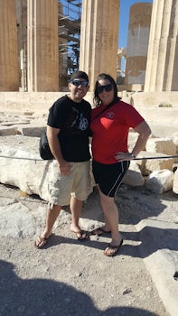 Hubby and I at the Parthenon