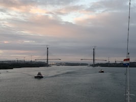 New bridge at the Atlantic Ocean entrance to the Panama Canal