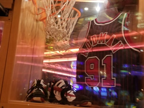 Rodman display in Casino Bar