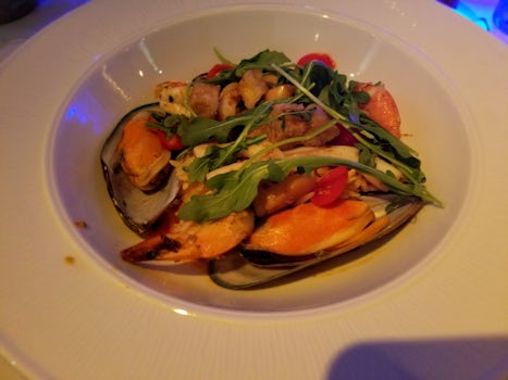 Seafood linguine from Main Dining Room Menu