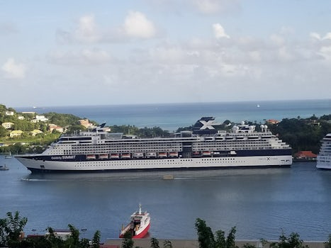 Ship in port at St. Lucia