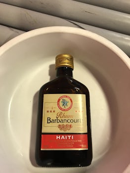 The confiscated rum I bought on Royal Caribbean's private land from one
