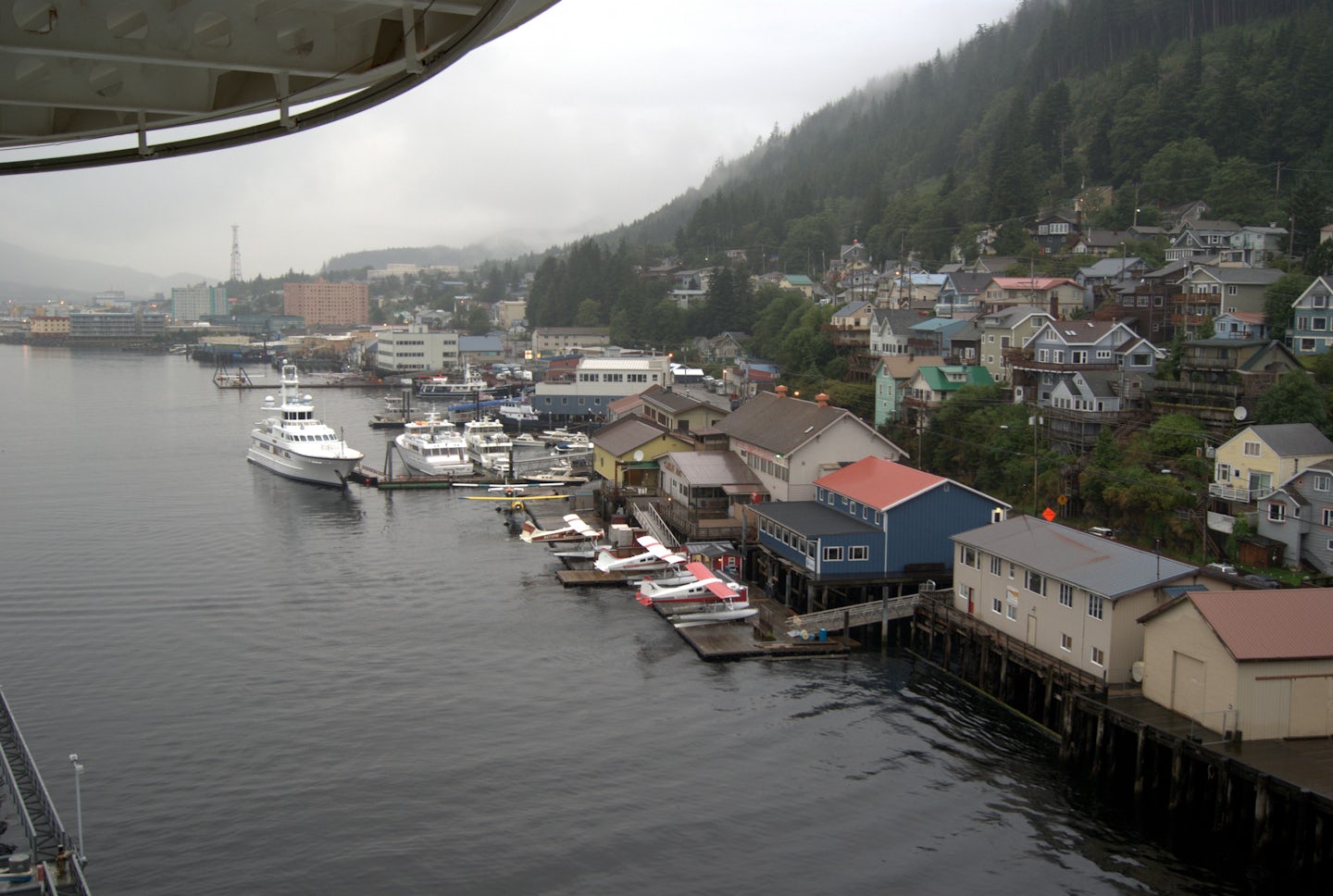 View of Ketchikan from our suite.