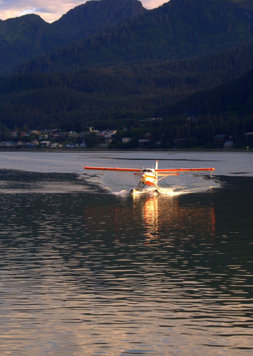 Seaplane landing in Juneau