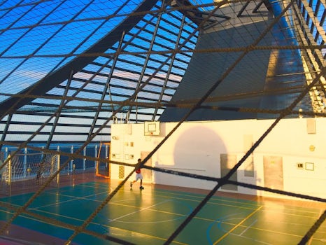 Sports Court, MSC Divina:  European clientele use it more for soccer than b