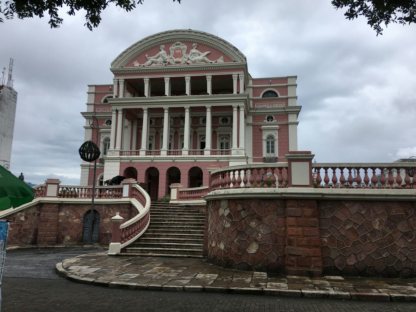 Opera Hall in Manaus, Brazil but we did not go inside. A disappointment. Th