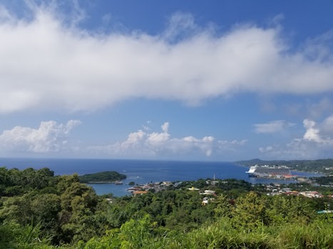 Look out point on Roatan, Honduras with Victor Bodden Tours