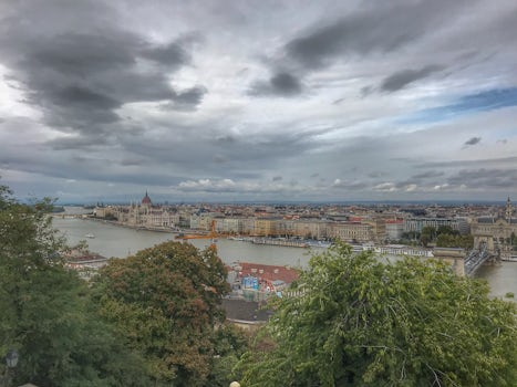 The view of Budapest from Buda Castle