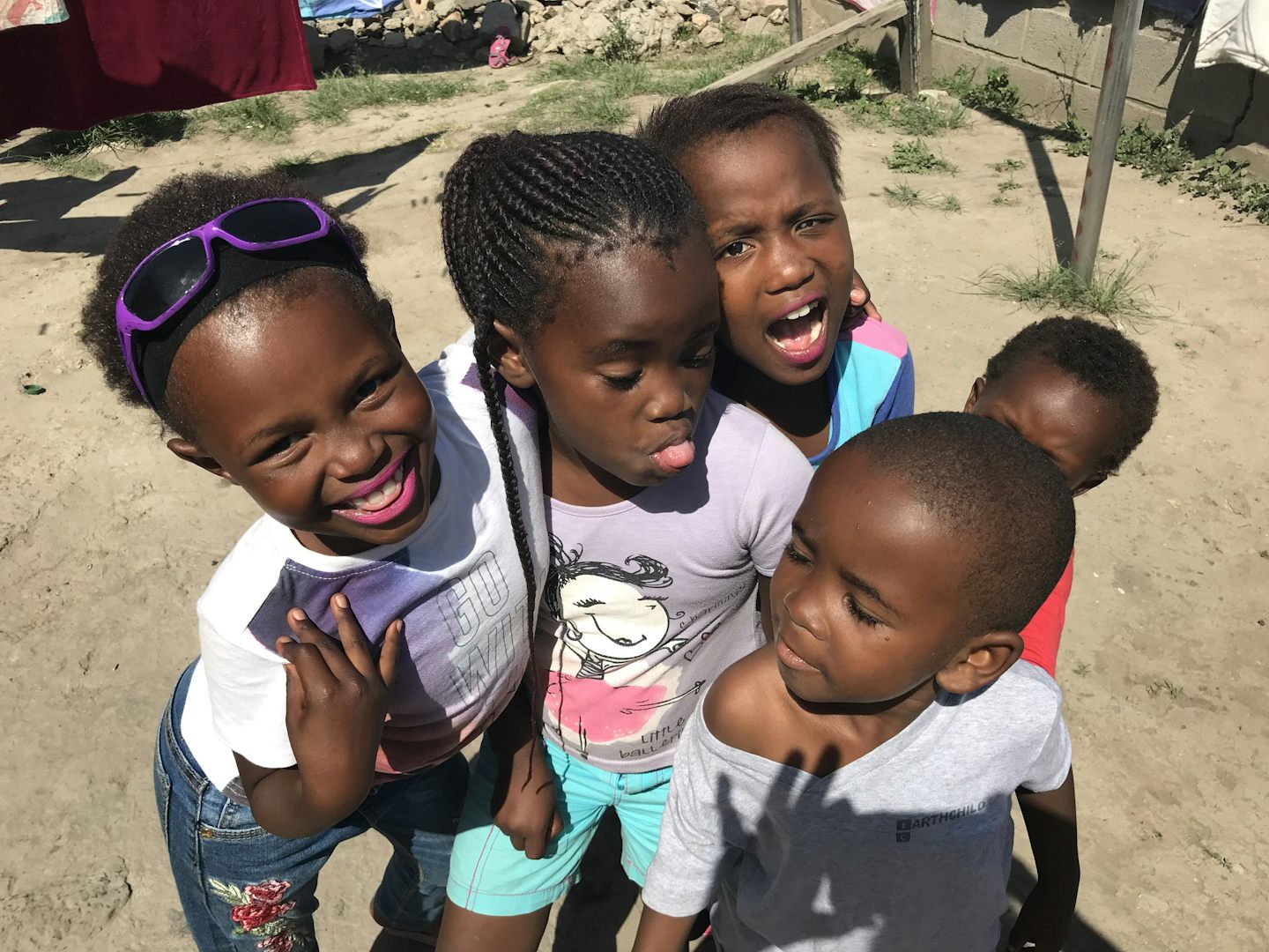 Happy children in East London township