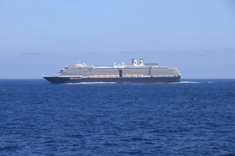 Holland America Westerdam accompanied the Ruby from Cabo to LA