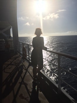 Sea view silhouette