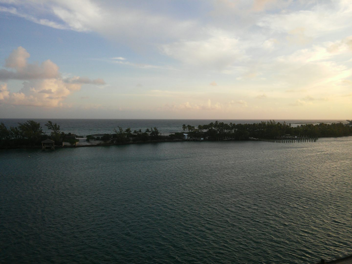 Nassau at port from the balcony.