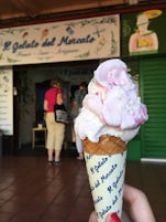Ice cream in the market in Tenerife