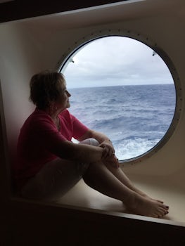 Porthole - big enough for an adult to sit in.