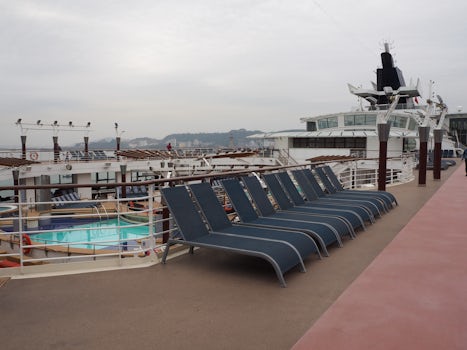 Top deck, view of pool
