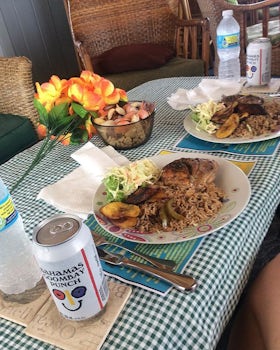 Our meal with the "A Taste of Bahamas Cultural Food Tour" through G