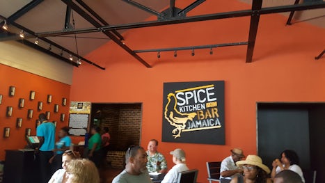 Spice Kitchen and Bar: Jamaica.  The food was good and the drinks were not