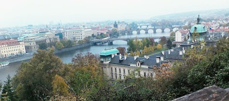 View from the Soviet monument