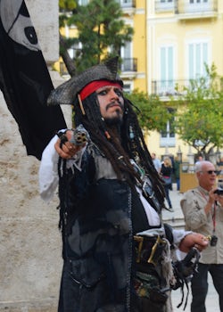 Street performer in Valencia