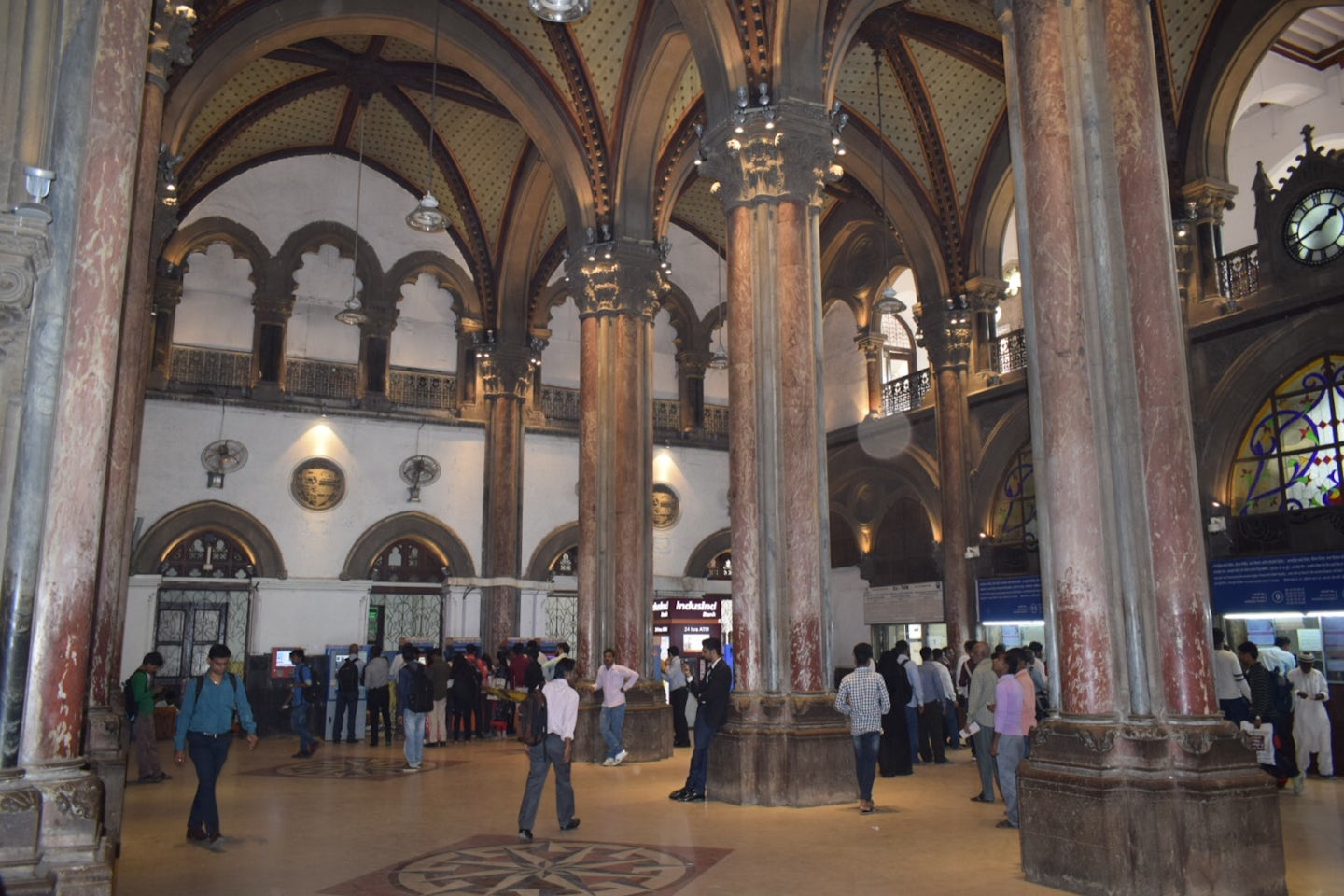 Victoria central railway booking hall Mumbai