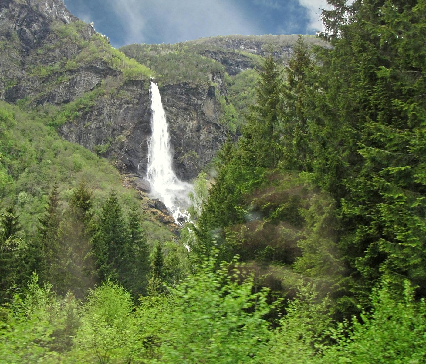 One of Norway's many beautiful waterfalls.