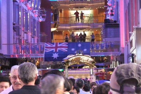 Australia Day party on the Promenade