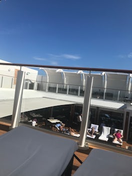 View from the top deck of the Haven Courtyard