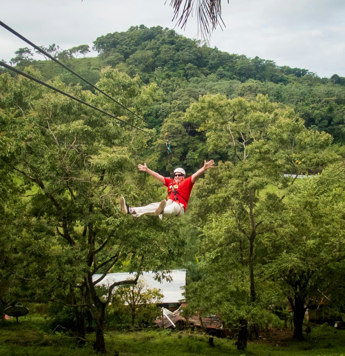 zip lining with Bodden Tours