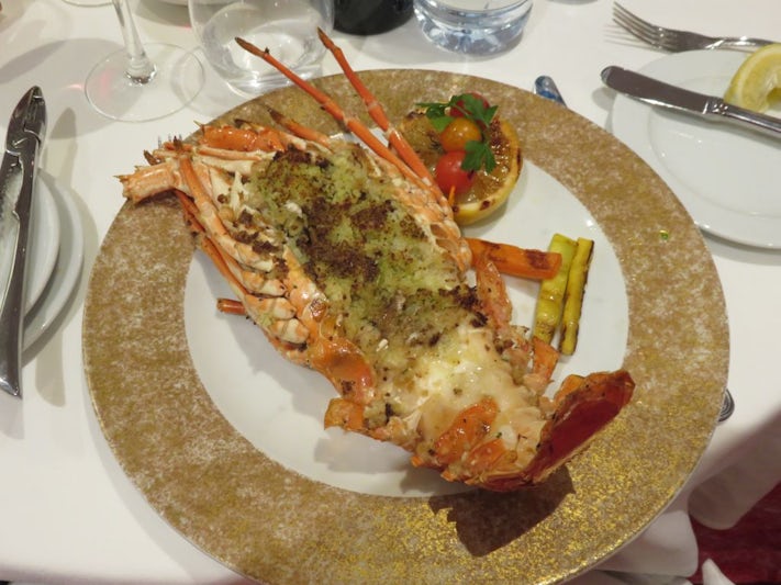 Delicious Mauritian lobster - only E15 as a Costa Club member (50% discount