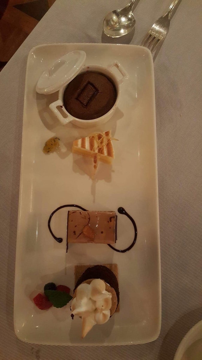 A dessert sampler from The Crown Grill