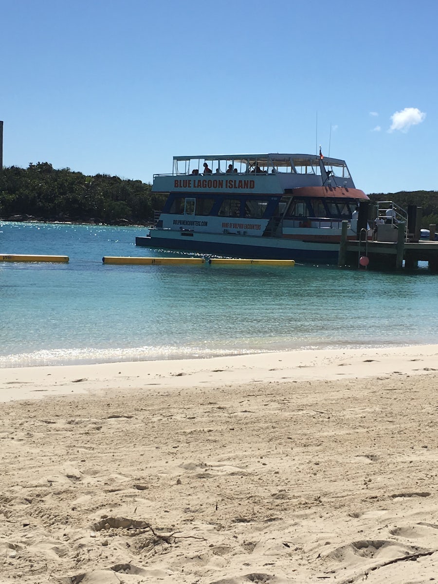 Blue Lagoon transport 
40 minute boat ride , Music was fun and interactive dancing ! 
Interesting commentary of landmarks .