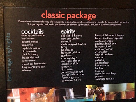 CLASSIC BEVERAGE PACKAGE