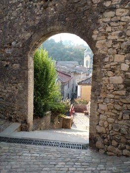 View of small French village
