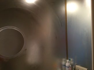 Mirror in Bathroom fogged! Fan no good!