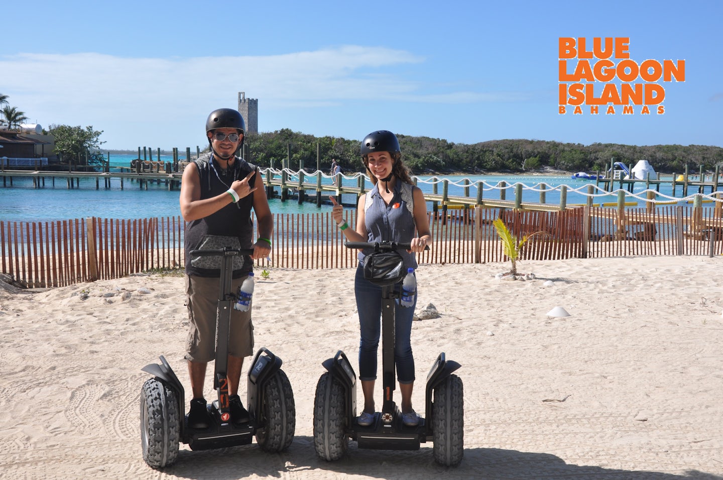 Segway in the blue lagoon